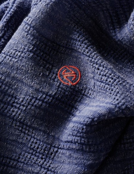 chèche bleu denim jean