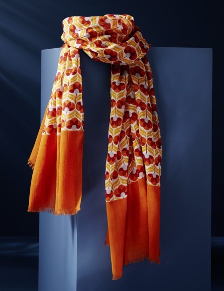 Foulard homme orange