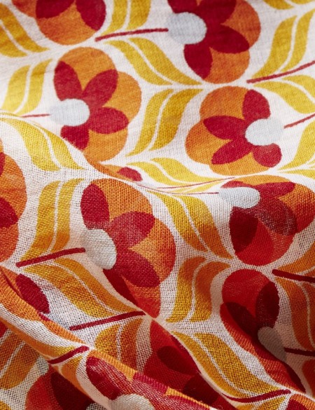 Foulard homme orange