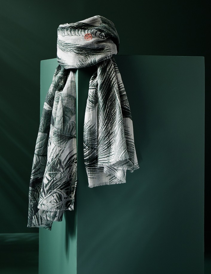 foulard homme vert