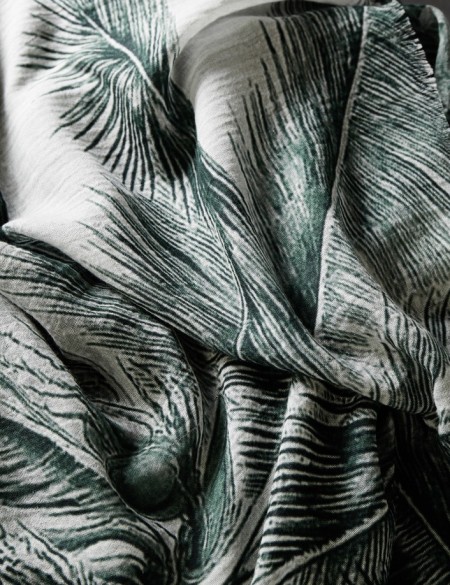 foulard homme vert