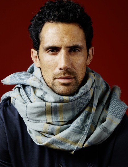 foulard homme vert