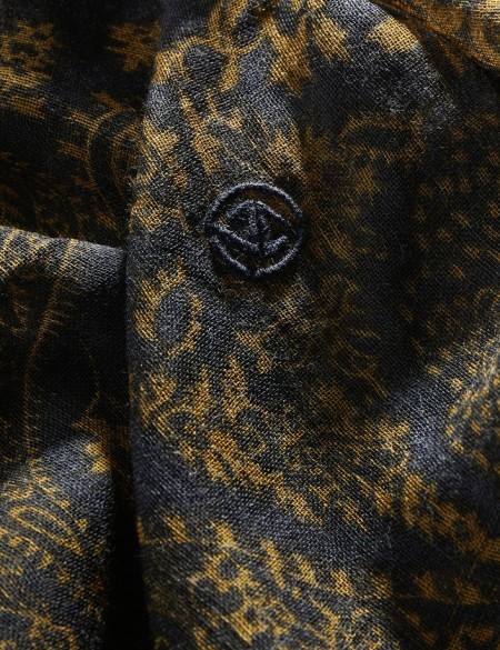 chèche homme bleu denim