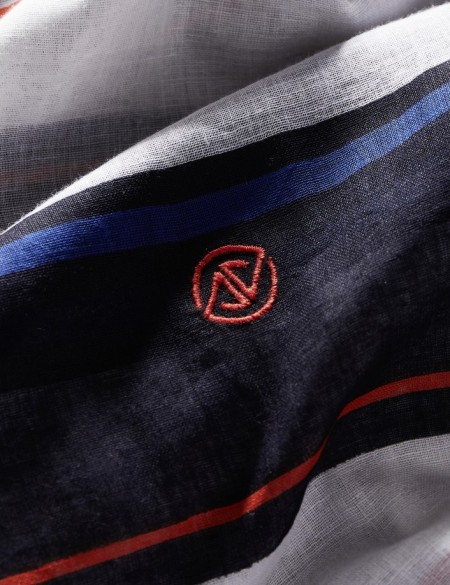 chèche homme bleu blanc rouge
