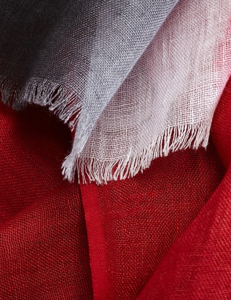 Chèche homme rouge gris blanc, tricolore, accessoire de mode homme