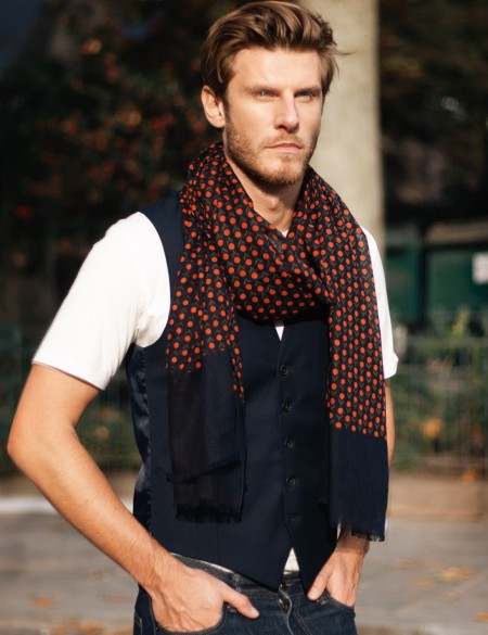 Chèche homme chic