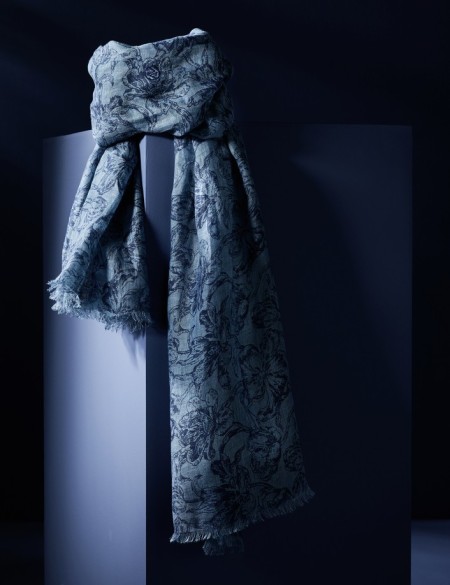 Chèche de marque homme bleu