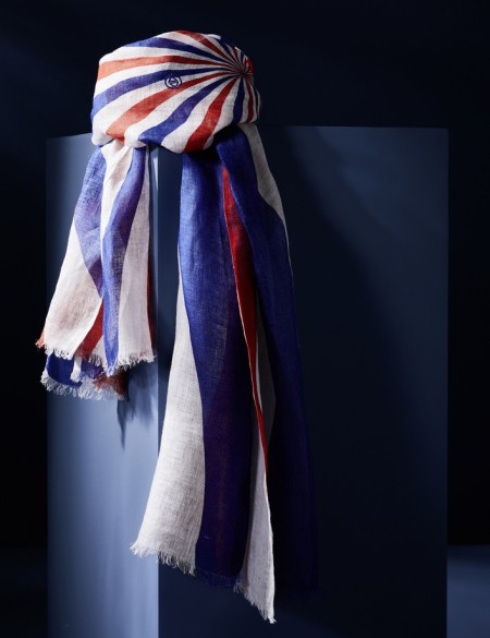 chèche homme drapeau français
