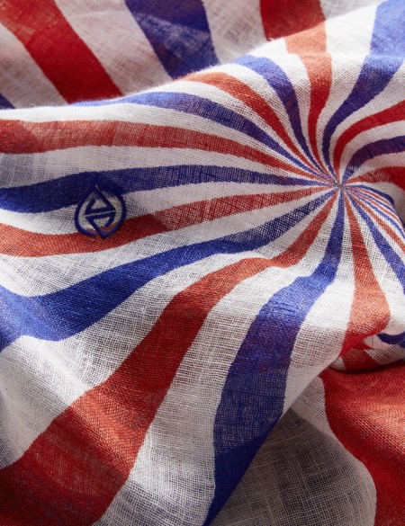 chèche homme drapeau français