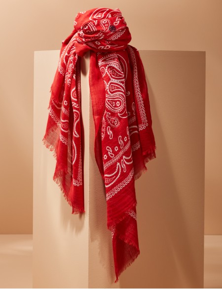Chèche homme rouge
