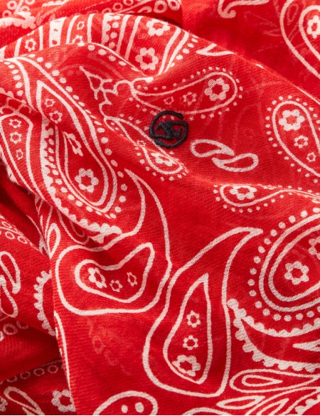 Chèche homme rouge