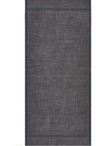 écharpe homme chic gris laine merinos