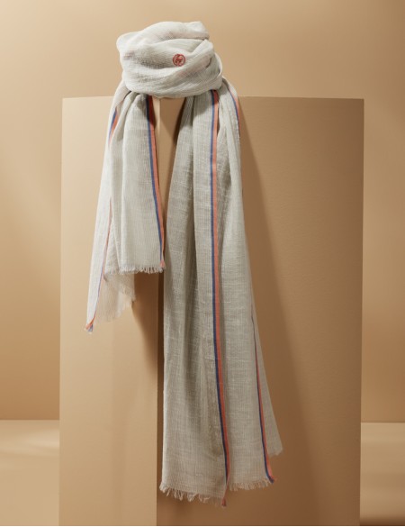 Chèche homme fines rayures SIDI KAOUKI