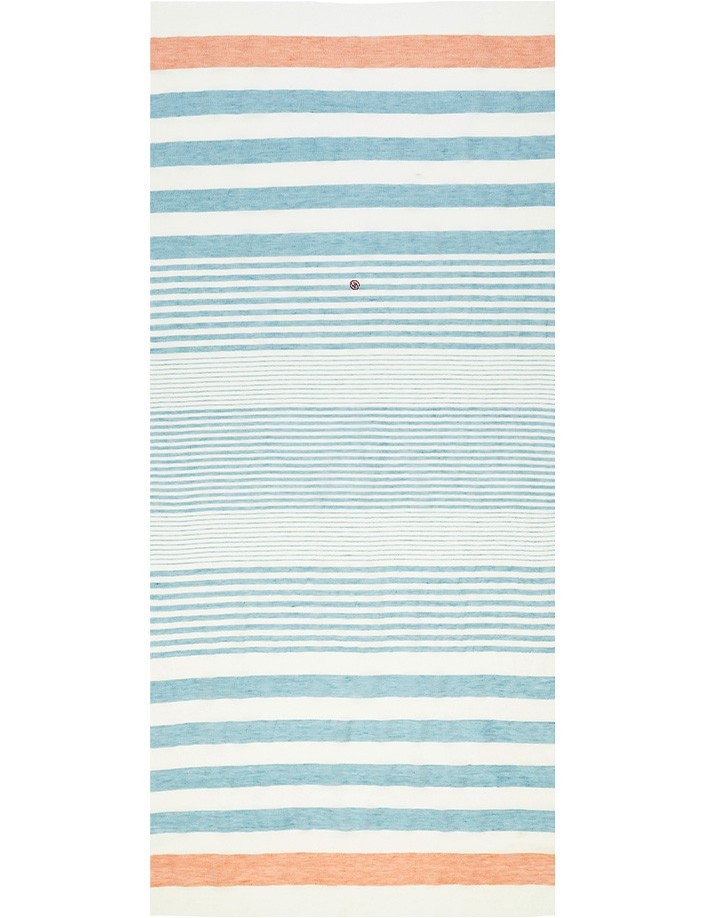 Echarpe lin homme rayé, cadeau parfait personnalisé