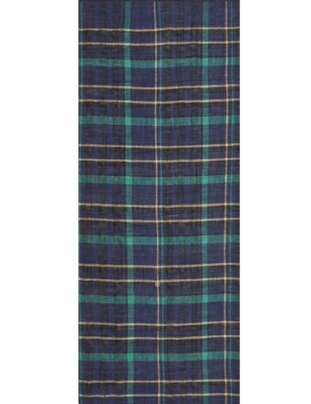 écharpe-homme-écossaise-bleu-vert-av08-Paris