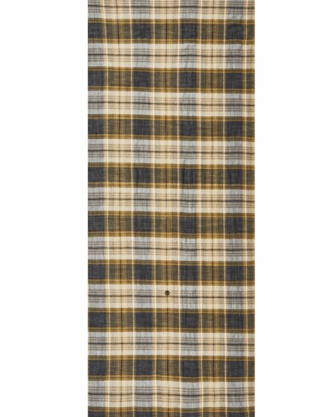 écharpe-tartan-camel-noir-laine-merinos-SENJA-av08-Paris