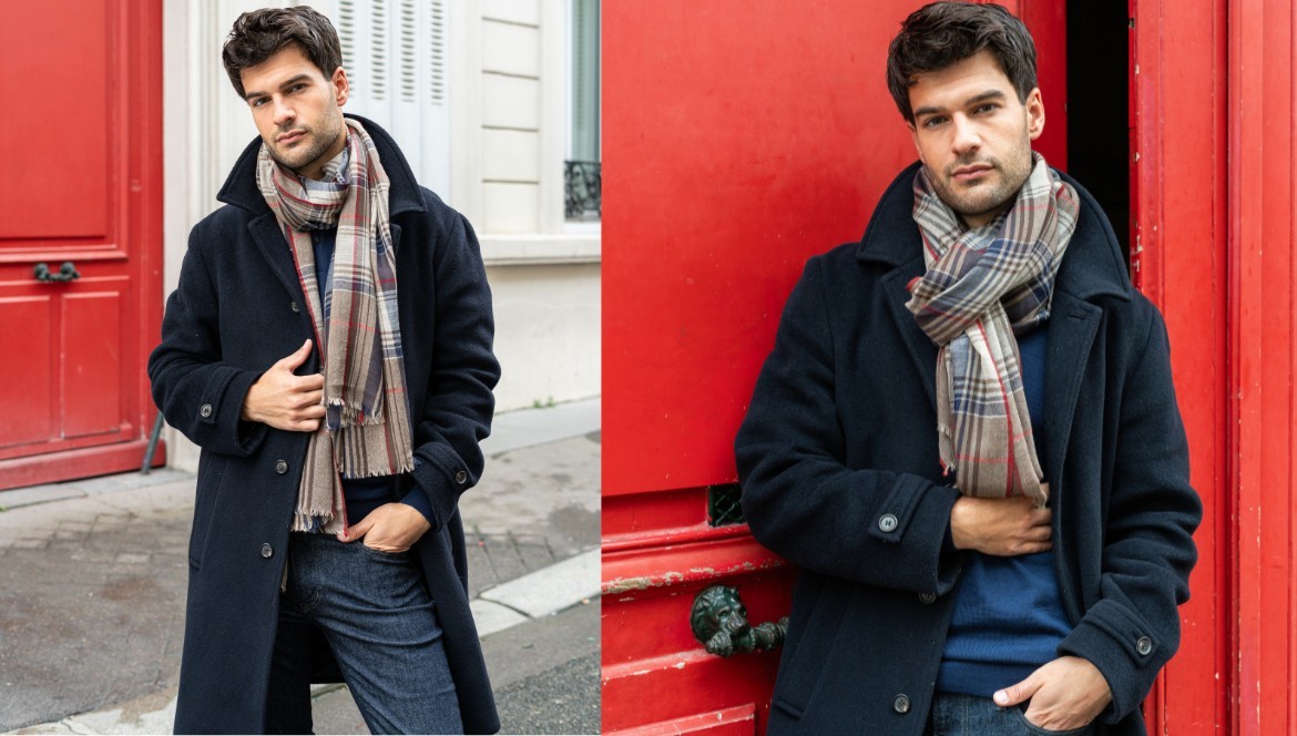 Chèche pour homme avec manteau : les meilleures associations